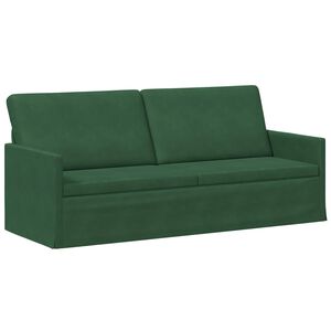 vidaXL 3-sitssoffa Jungelgr&ouml;n 190 x 81 x 82 cm Kordread tyg