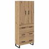 vidaXL Sk&aring;p 2 pcs Artisan Ek 69,5 x 34 x 180 cm