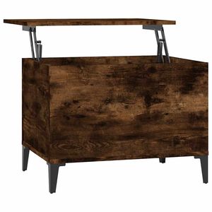 vidaXL Soffbord r&ouml;kf&auml;rgad ek 60x44,5x45 cm konstruerat tr&auml;