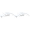 vidaXL Utomhusv&auml;gglampor LED 2 st vit gjuten aluminium