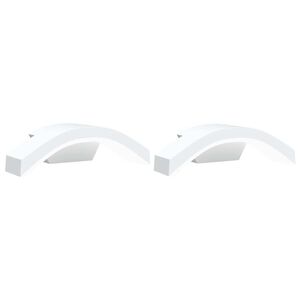 vidaXL Utomhusv&auml;gglampor LED 2 st vit gjuten aluminium