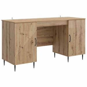 vidaXL Skrivbord Artisan-ek 142,5 x 50 x 75 cm Konstruerat tr&auml;