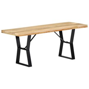 vidaXL B&auml;nk 110 cm massivt mangotr&auml;