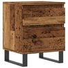 vidaXL Sängbord åldrat trä 40x35x50 cm konstruerat trä