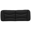 vidaXL Headboard Cushion "Hvar" Black 120 cm Faux Leather