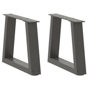 vidaXL Soffbordsben V-formade 2 st antracit 30x(30-31,3) cm st&aring;l