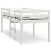 vidaXL H&ouml;g s&auml;ng Vit 90x200 cm massiv furu