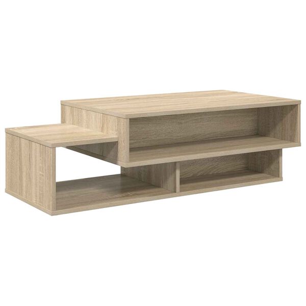 vidaXL Kaffeebord Sonoma-ek 105 x 50 x 32,5 cm Konstruerat tr&auml;