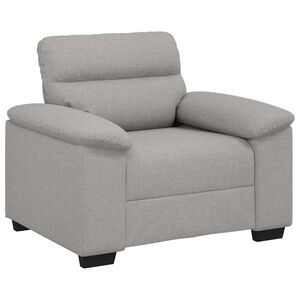 vidaXL Soffstol molngr&aring; 100x81x84 cm tyg