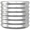vidaXL Planteringskruka galvaniserat stål 40x40x36 cm silver