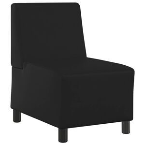 vidaXL | Modulsofa utan armst&ouml;d | Svart 55 x 74 x 82 cm Konstl&auml;der