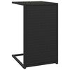 vidaXL C-sidobord svart 40x35x60 cm konstrotting