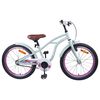 vidaXL Barncykel 22 Tum f&ouml;r 7-12 &aring;r gamla Ljusgr&ouml;n