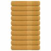 vidaXL Handdukar FROGN 10 st guld 100x200 cm 360 gsm