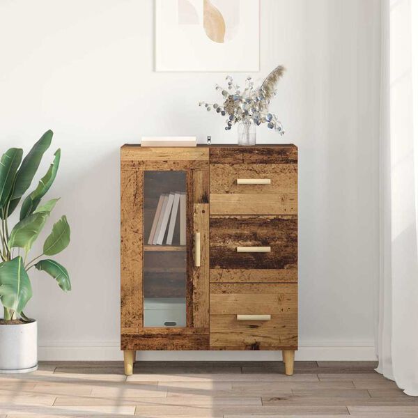 vidaXL Sideboard Gammalt tr&auml; 69,5 x 34 x 90 cm Konstruerat tr&auml;