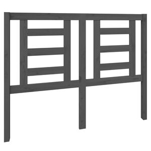 vidaXL S&auml;nggavel gr&aring; 126x4x100 cm massiv furu