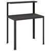 vidaXL Planteringsbord 100 x 50 x 104 cm Pulverlackerat st&aring;l Svart