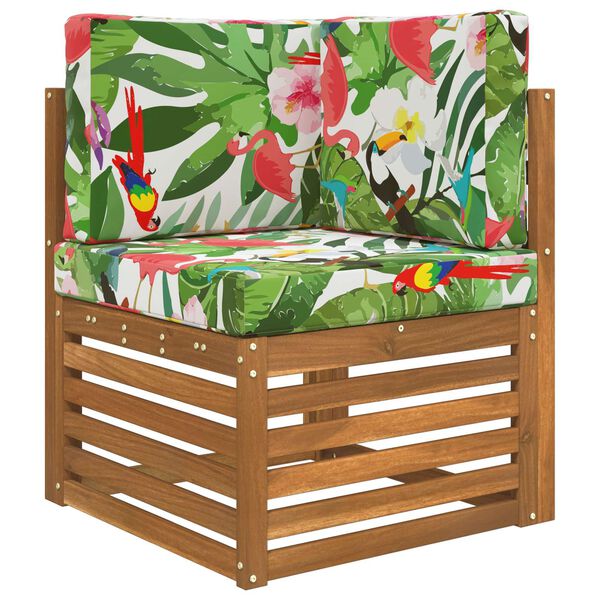 vidaXL Utomhus Soffa Kudde 3 pcs f&auml;rgstark Polyester