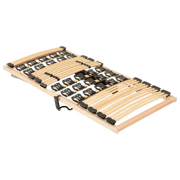 vidaXL Ribbotten med st&auml;llbart huvud- och fotomr&aring;de 90x200 cm