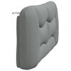 vidaXL Headboard Cushion "Hvar" Light Grey 152 cm Fabric