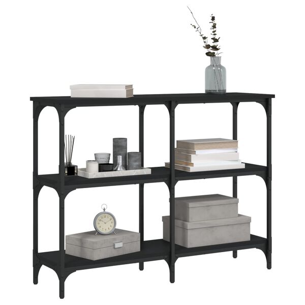 vidaXL Konsolbord svart 100x29x75 cm konstruerat tr&auml;