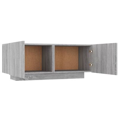 vidaXL TV-bänk grå sonoma 100x35x40 cm konstruerat trä