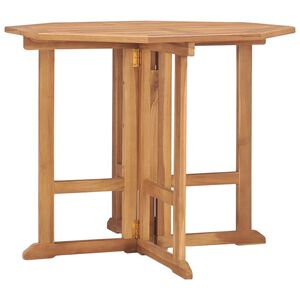 vidaXL Hopf&auml;llbart tr&auml;dg&aring;rdsbord 90x90x75 cm massiv teak