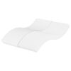 vidaXL Skummadrass vit 140x200 cm h&aring;rdhet H2 H3