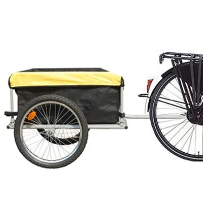 Cykelvagn för transport 140 liter svart