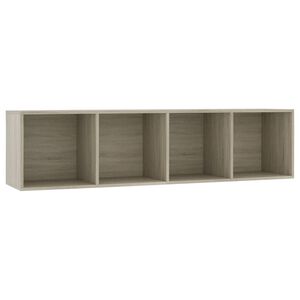 vidaXL Bokhylla/TV-b&auml;nk sonoma-ek 143x30x36 cm