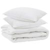 vidaXL All-s&auml;song Duvet med kudde 3 st Vit Mikrofiber