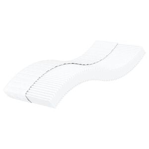 vidaXL Skummadrass vit 90x210 cm h&aring;rdhet H2 H3