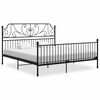 vidaXL S&auml;ngram utan madrass svart metall 180x200 cm