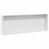 vidaXL Dusch Nisch Vit 90 x 30 x 9,5 cm Rostfritt st&aring;l