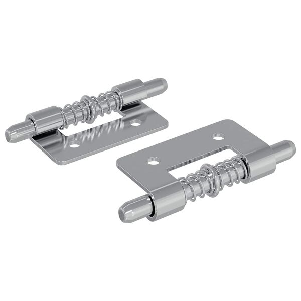 vidaXL L&aring;s 2 pcs Silver 46 x 17 x 1,2 mm St&aring;l