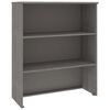 vidaXL &Ouml;verdel till h&ouml;gsk&aring;p HAMAR ljusgr&aring; 85x35x100 cm massiv furu