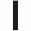 vidaXL Bokhylla svart 86x25,5x140 cm konstruerat trä