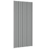 vidaXL Takpanel 12 st Gr&aring; 100 x 45 cm Galvaniserat st&aring;l