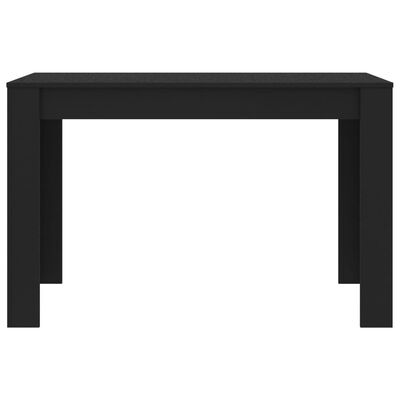 vidaXL Matbord svart 120x60x76 cm konstruerat trä