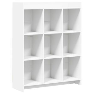 vidaXL Bokhylla Vit 87,5 x 30 x 111 cm Konstruerat tr&auml;