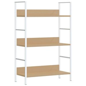 vidaXL Bokhylla 3 hyllor ek 60x27,6x90,5 cm konstruerat tr&auml;