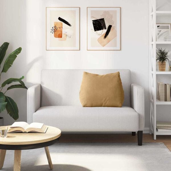 vidaXL Ryggkudde Brun 60 x 20 x 50 cm Kordread tyg