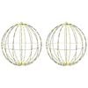 vidaXL Julspira med belysning 2 st 384 LED-lampor Varmvit