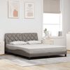 vidaXL Bed Frame without Mattress Taupe 160x200 cm Fabric