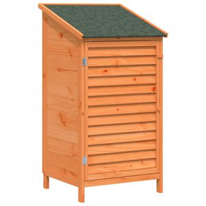 vidaXL Tr&auml;dg&aring;rdshus med tak Brun 59 x 56 x 113,5 cm Massivt Furu