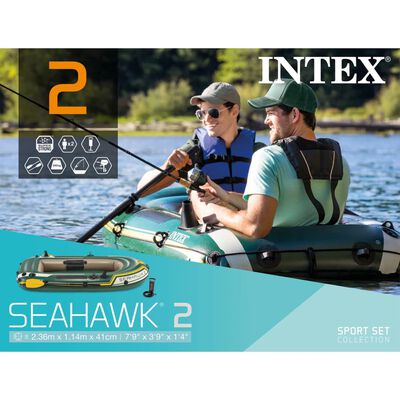 Intex Uppblåsbar båt Seahawk 2med pump och åror 68347NP
