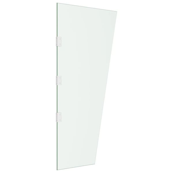 vidaXL Sidopanel f&ouml;r entr&eacute;tak transparent 50x100 cm h&auml;rdat glas