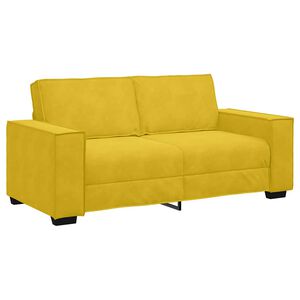 vidaXL 2-sitssoffa gul 180x78x84 cm sammet