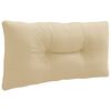 vidaXL Ryggkudde PUTTEN 100% Polyester Beige 80 x 40 x 10 cm