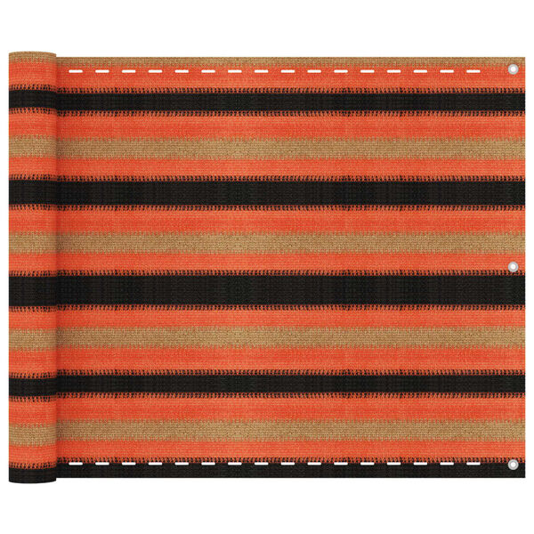 vidaXL Balkongsk&auml;rm flerf&auml;rgad 75x500 cm HDPE